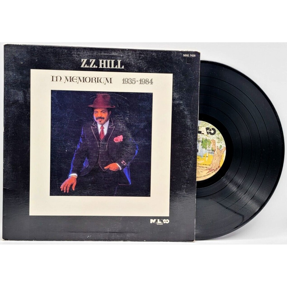 Z.Z. HILL - IN MEMORIUM - SOUL LP MALACO GOLD STAMPED PROMO